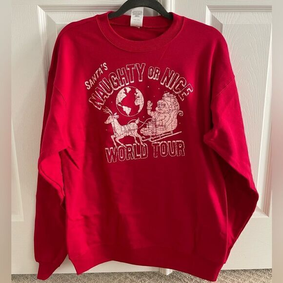 NWT Hanes Men’s Holiday Sweatshirt - Picture 1 of 6